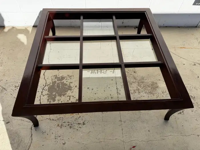 Modern living room walnut coffee table