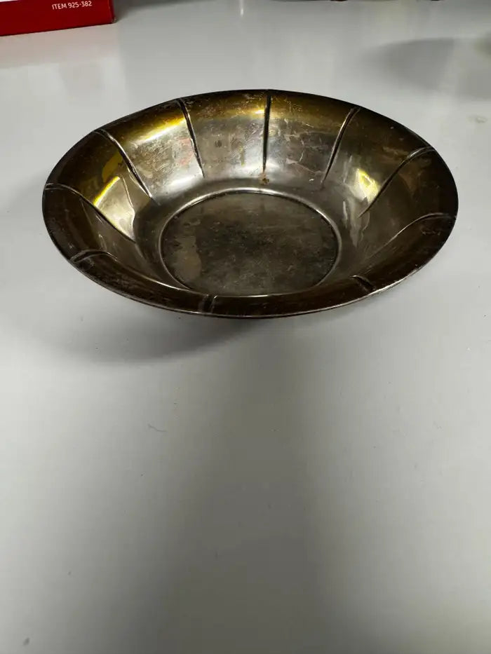 Vintage silver nut bowl tabletop décor