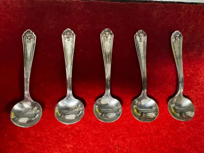 Vintage silver souvenir salt spoons