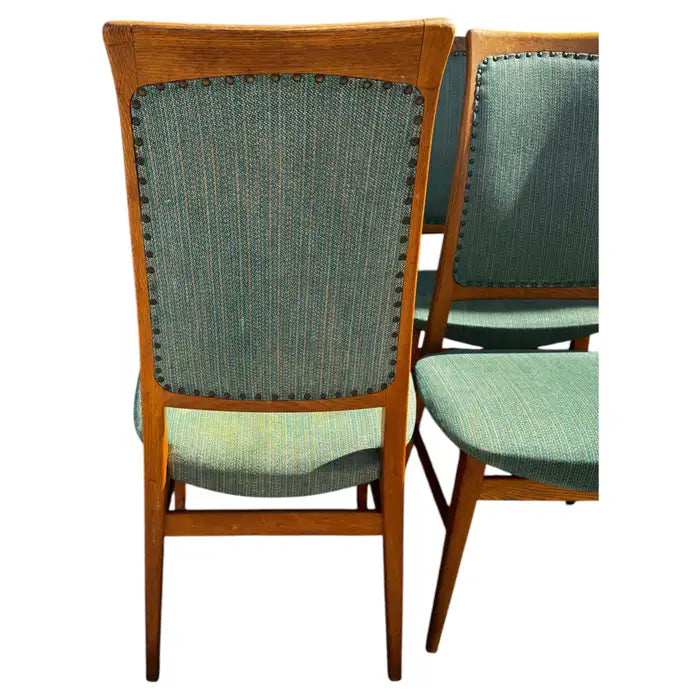 Scandinavian Swedish teak side chairs vintage