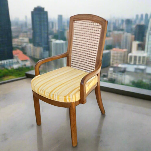 Vintage Drexel cane back dining chair