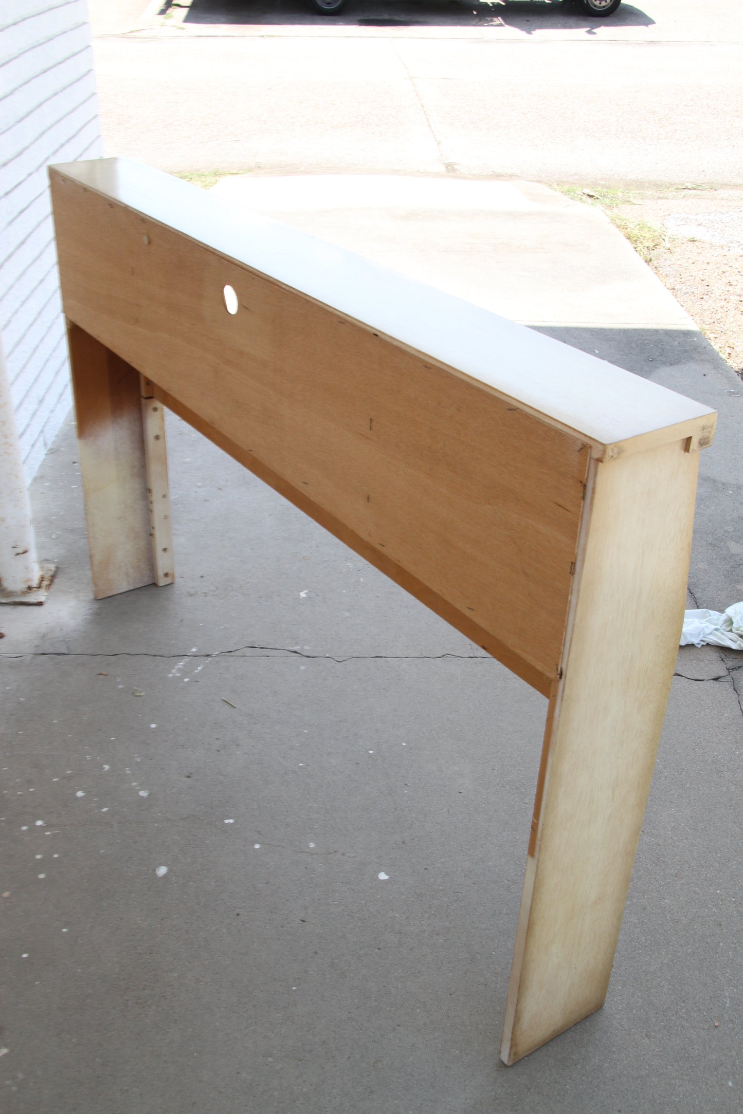 Full size wood headboard