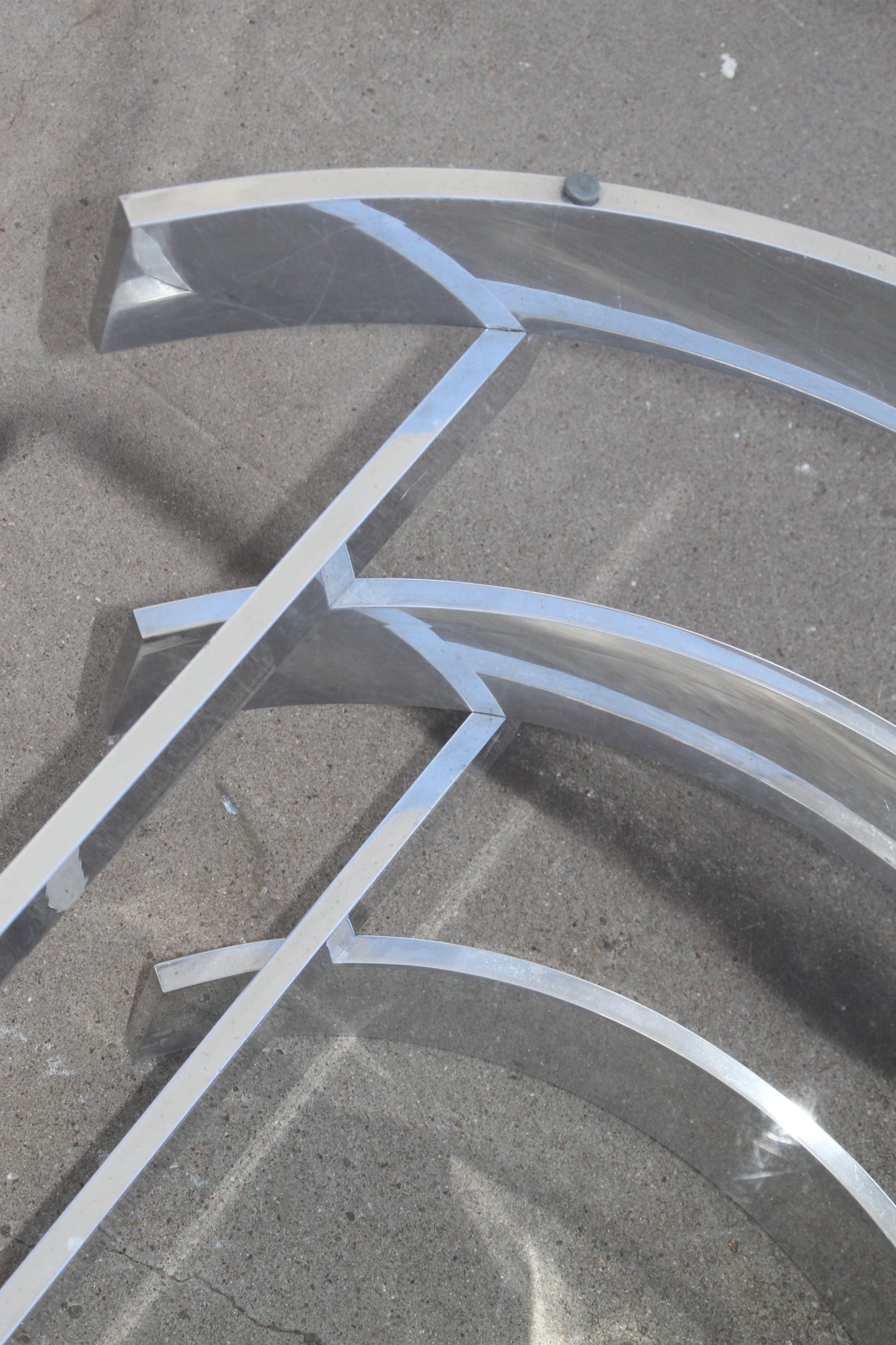 Chrome Base with Glass Coffee Table