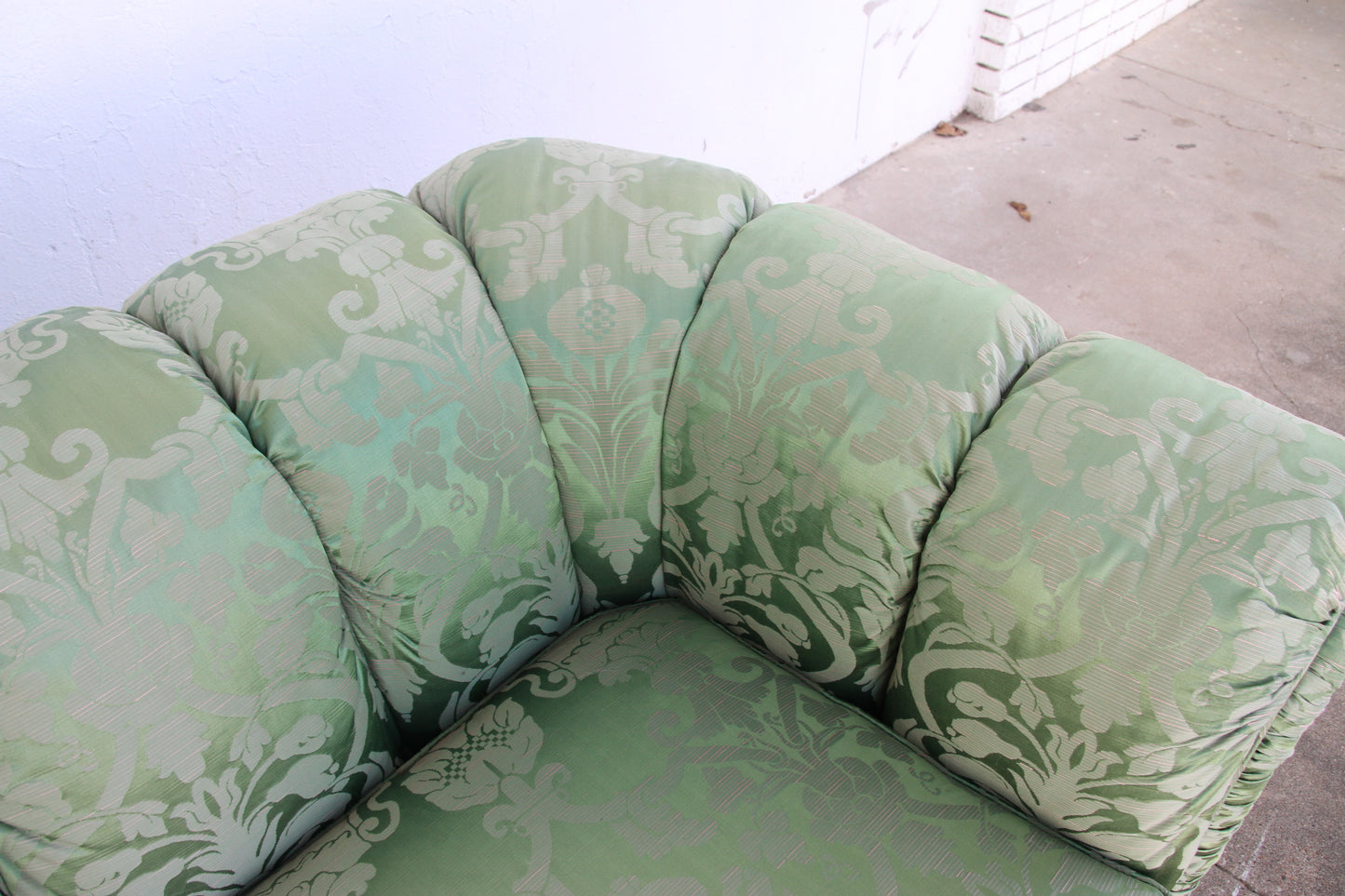 Baker Green Floral Pattern Three Seater Traditional Sofa