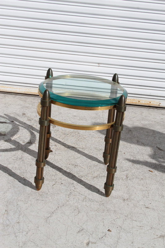 Italian bronze glass table