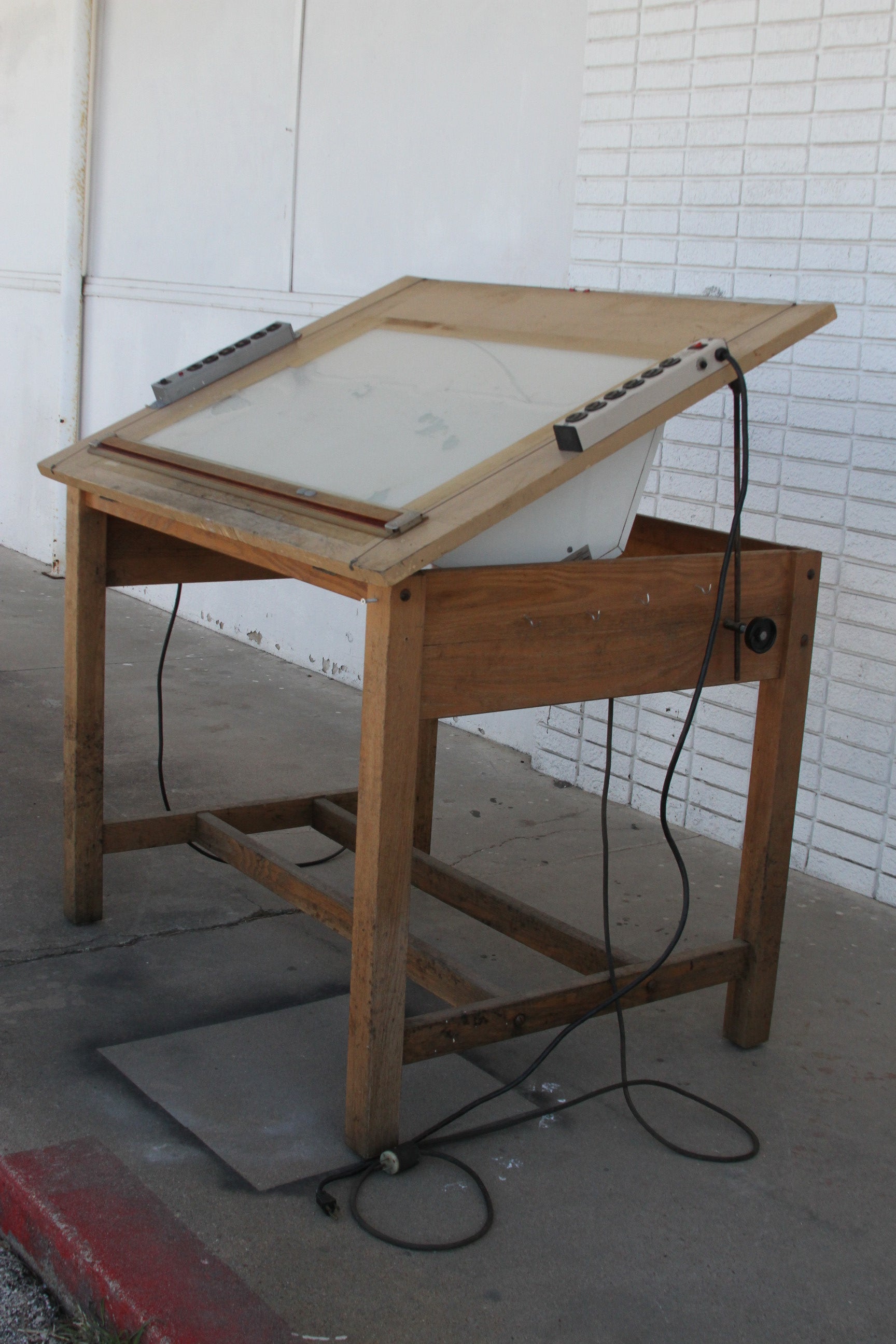 Wooden Drating and Light Tracing Table | Metro Retro Furniture