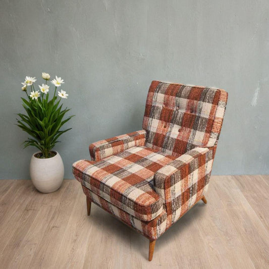 Vintage T.H. Robsjohn-Gibbings Widdicomb lounge armchair