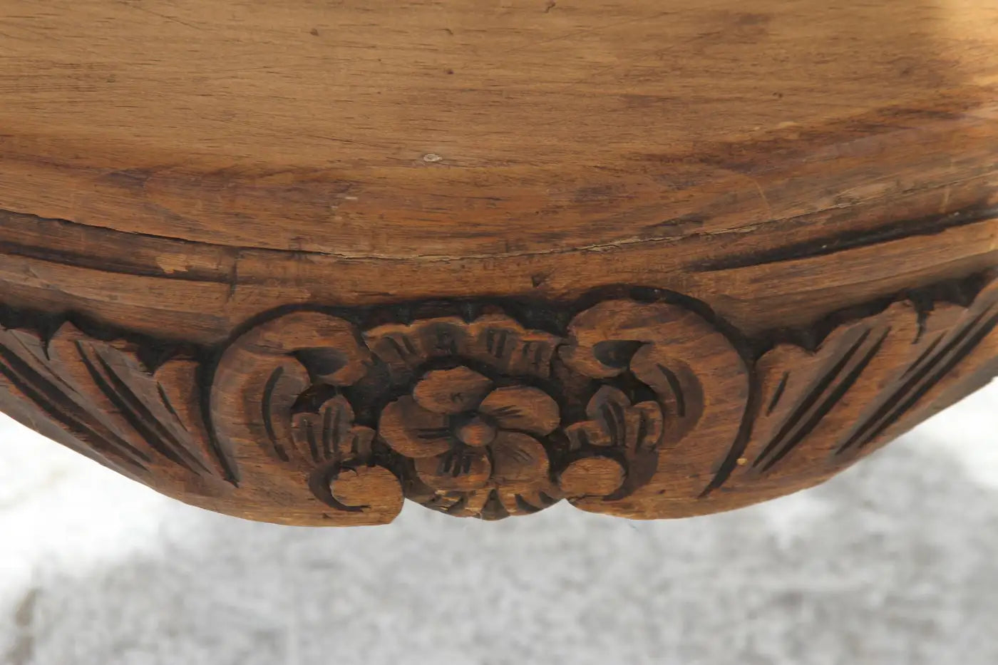 Louis XVI Carved Fauteuil w/ Cane