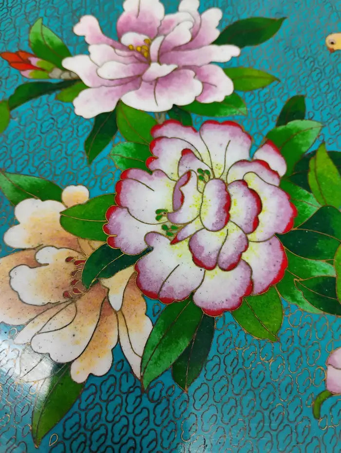 Asian style cloisonne table