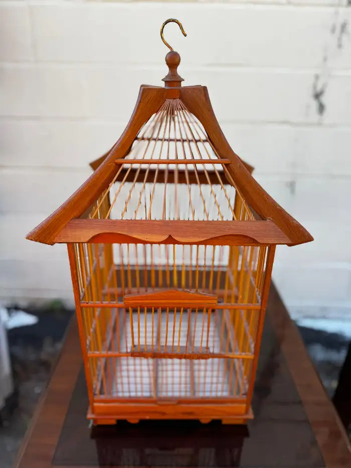 Decorative hanging birdcage