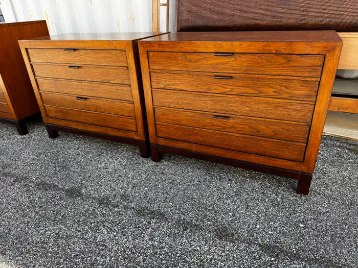 Designer walnut bedroom storage cabinets