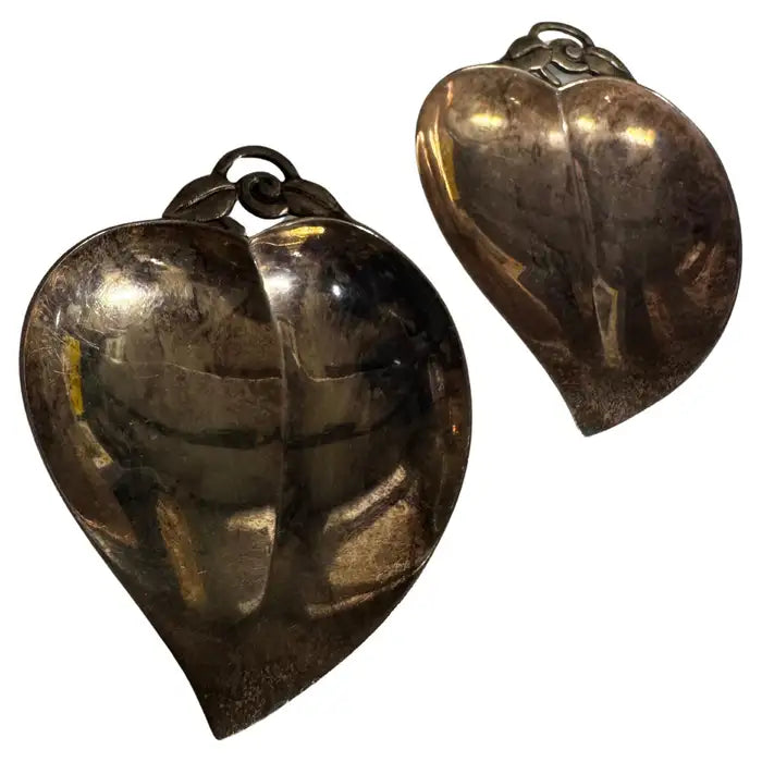 Tiffany & Co. sterling silver heart nut dishes