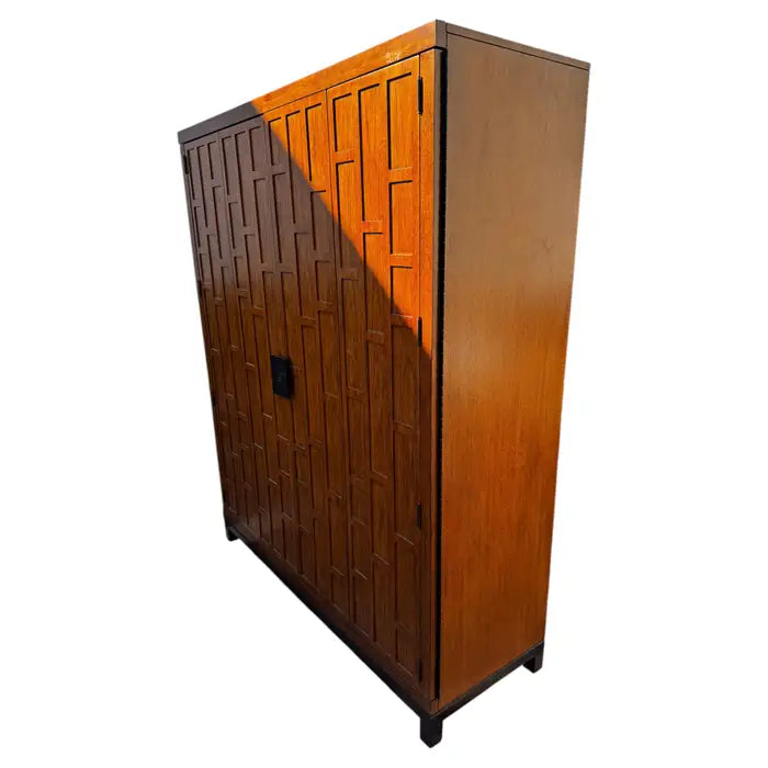 Island style walnut wardrobe chest