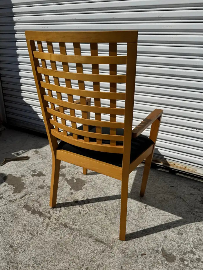 traditional wood armchair maple dining seating