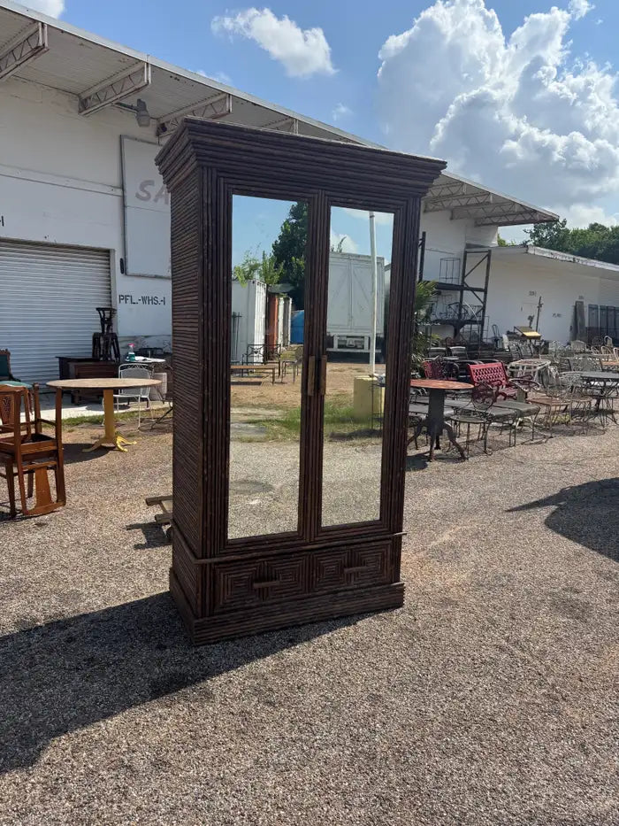 Traditional mirrored armoire for elegant bedroom décor