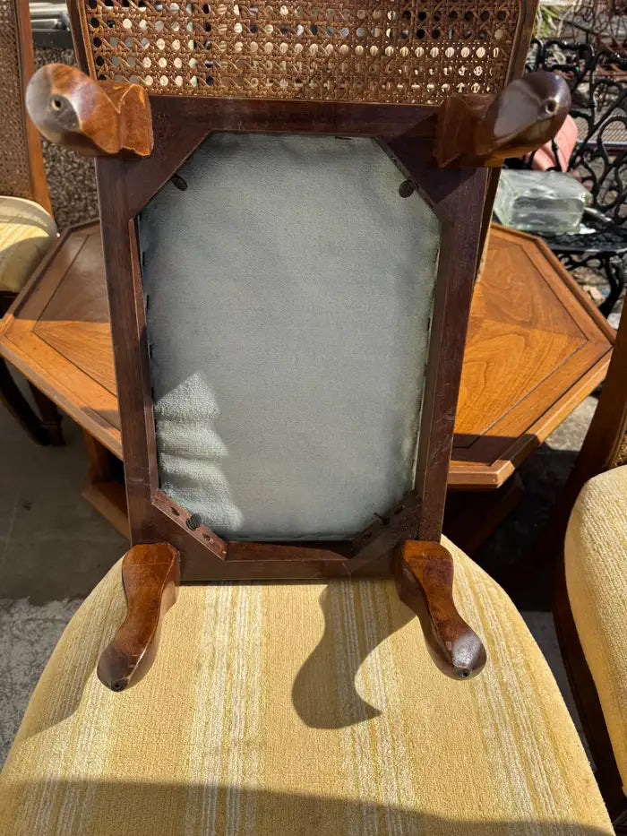 Regency style seating with matching footstool