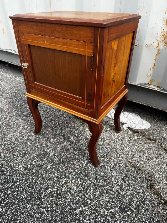 Antique wood nightstand traditional bedroom furniture