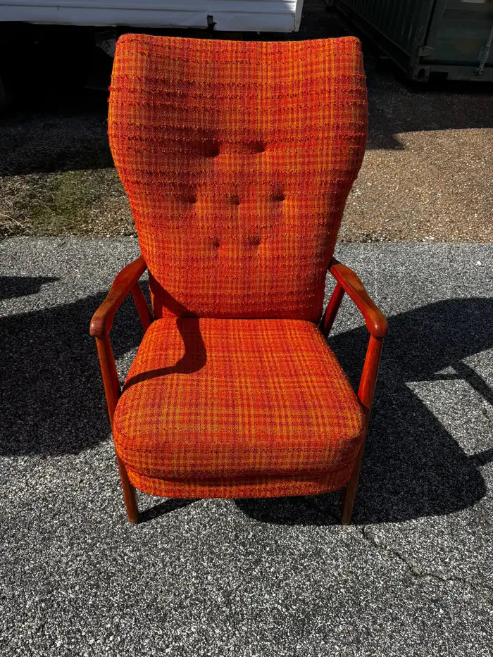 Scandinavian design upholstered lounge armchair