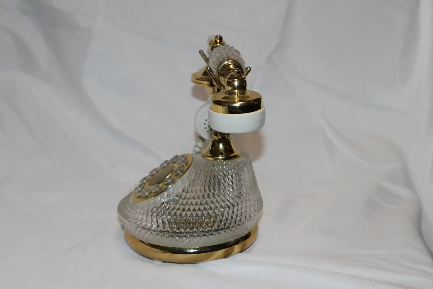 Vintage French Crystal Telephone