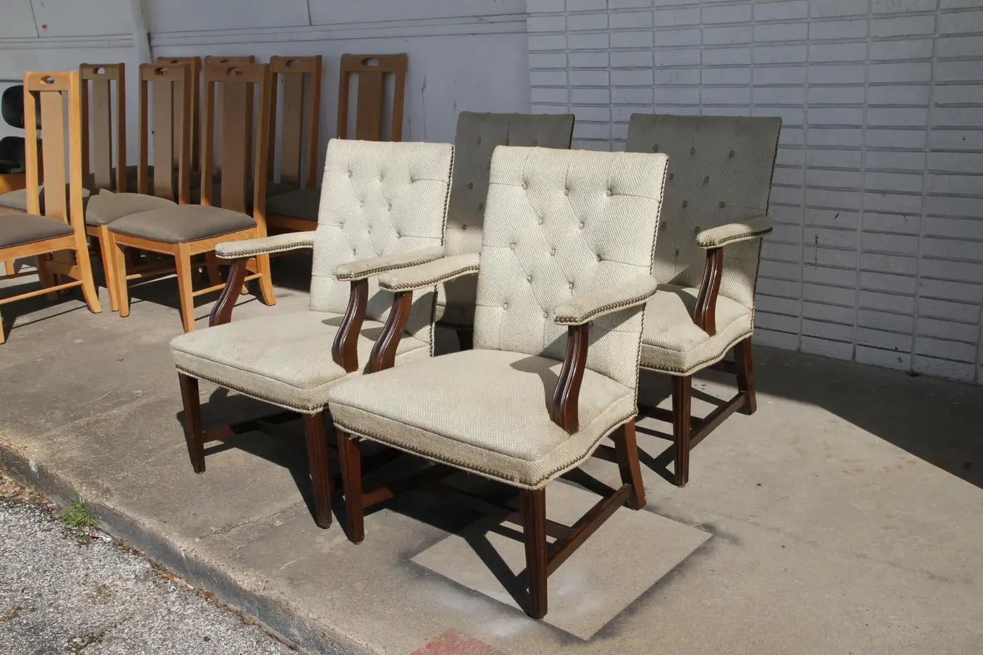 Set of 4 Gainsborough style dining chairs