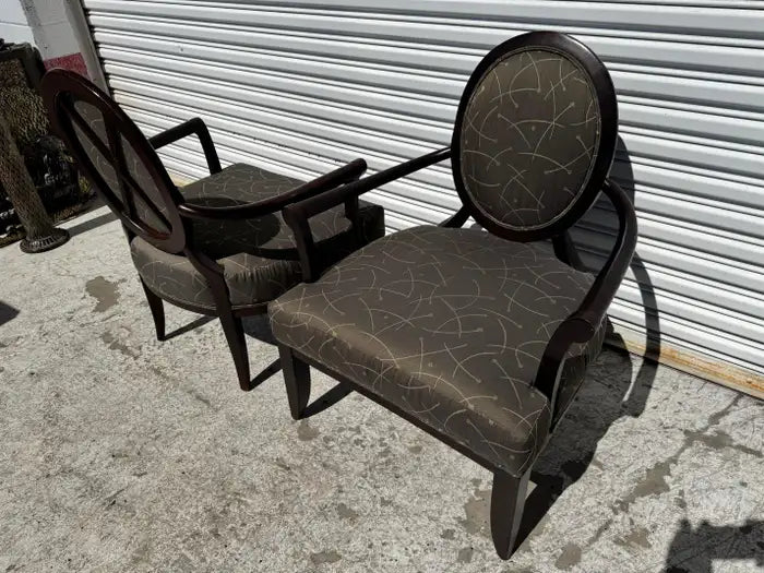 elegant wood frame armchair upholstered seat
