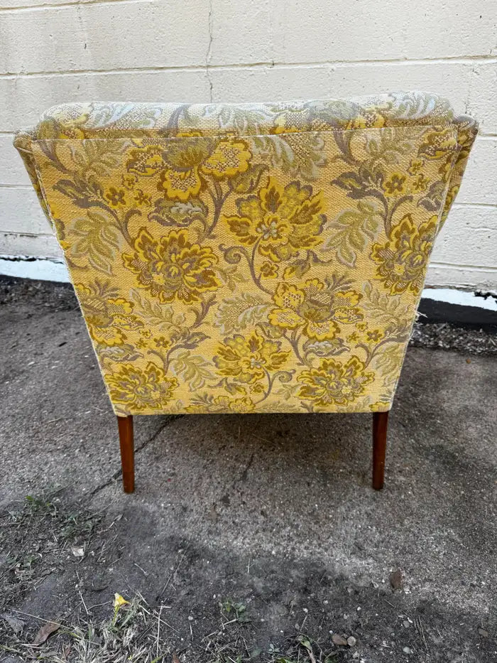 Modern upholstered armchair detail