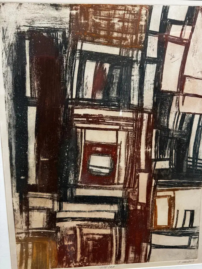 Urban cityscape etching by John Chious