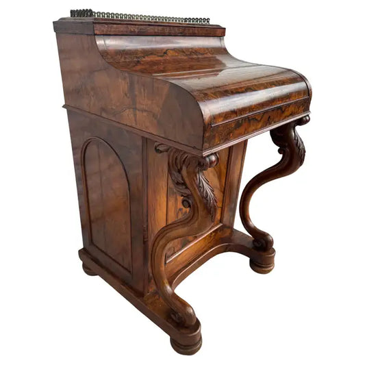 Victorian burlwood pop up Davenport