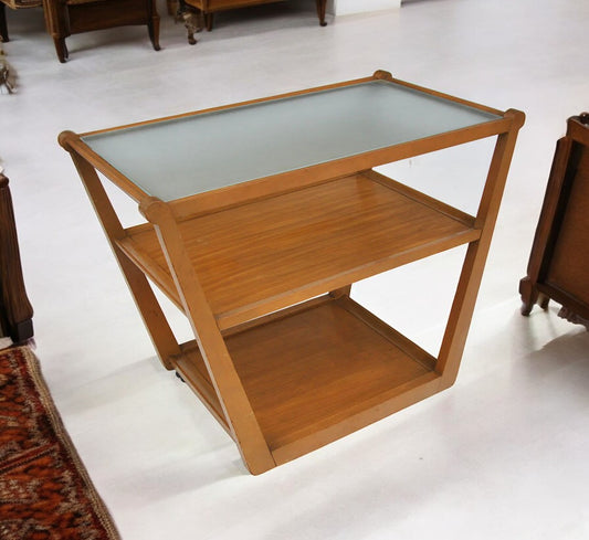 Vintage Mid Century Edward Wormley Drexel Precedent Rolling Bar Cart