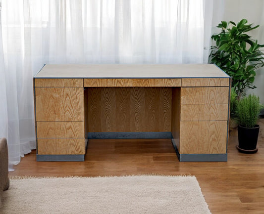 Vintage Mid Century GF Davis Allen Oak Desk (MR12553)