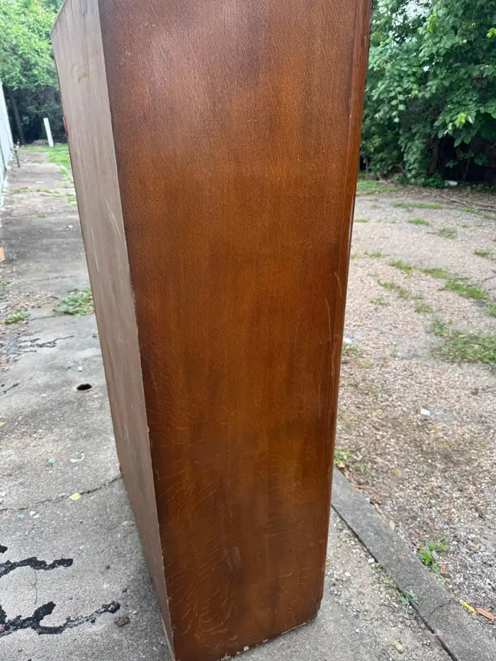 Tall vintage storage wardrobe with artisan detailing