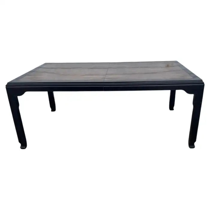 Vintage Henredon Chin Hua burl wood dining table