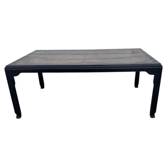 Vintage Henredon Chin Hua burl wood dining table