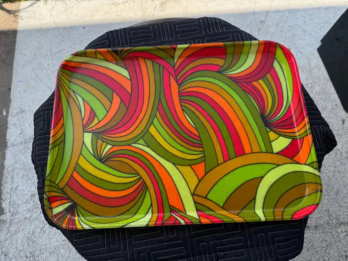 Collectible vintage tray for entertaining and display