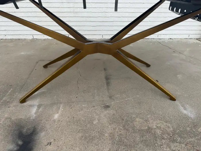 Modern rectangular wood dining table