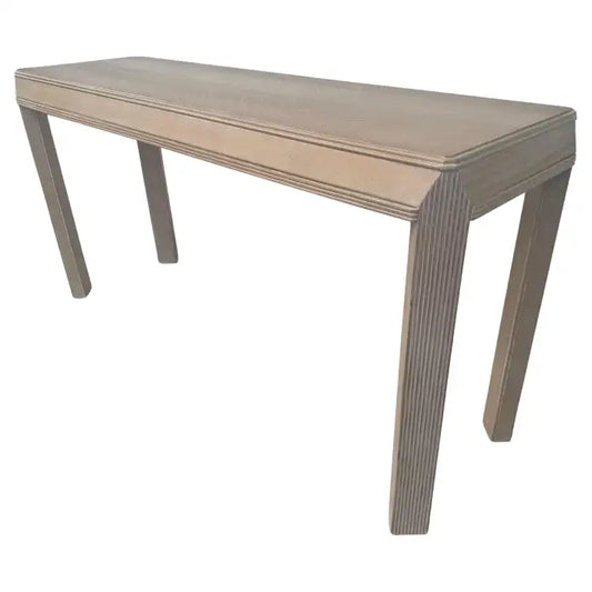 Vintage Drexel cerused oak console table