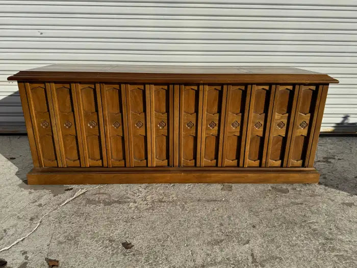 Vintage Drexel Esperanto sideboard with clean architectural lines