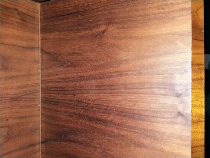Handcrafted hardwood book holder with natural grain