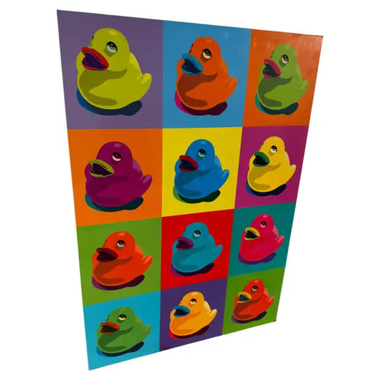 Vintage IKEA Knista rubber duck pop art poster
