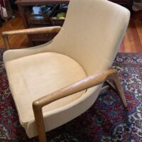 Vintage Ib Kofod Larsen designer teak chair