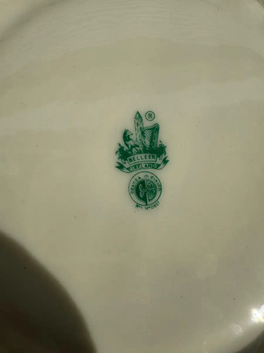 Collectible Irish tea set with textured porcelain surface design