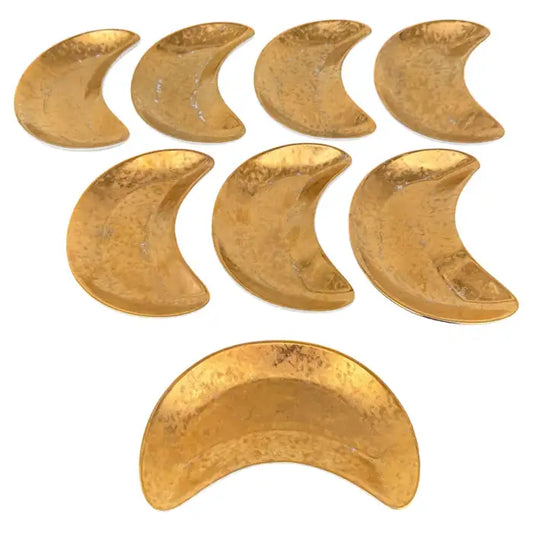 vintage gilt porcelain plates set classical italian design