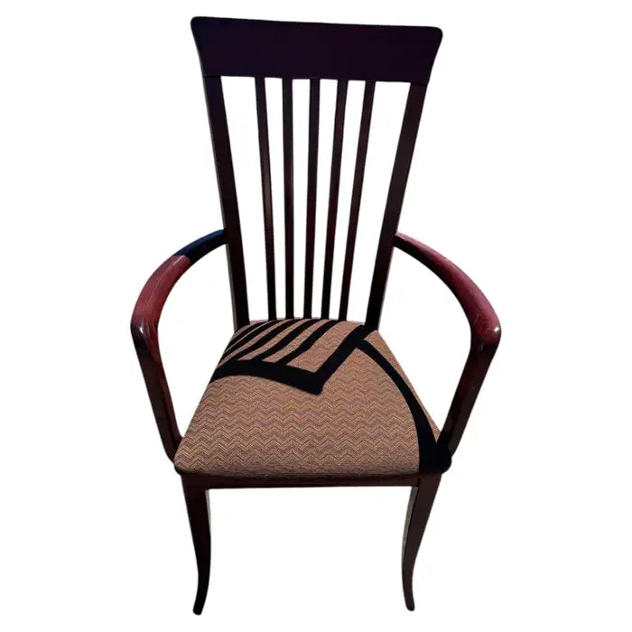 vintage italian mahogany side chair handcrafted dining seating