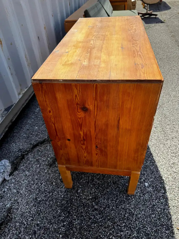 Solid pine three drawer dresser antique