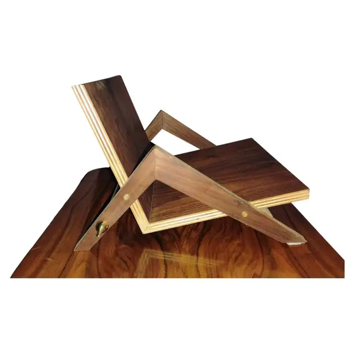 Vintage rosewood display easel handcrafted wood stand