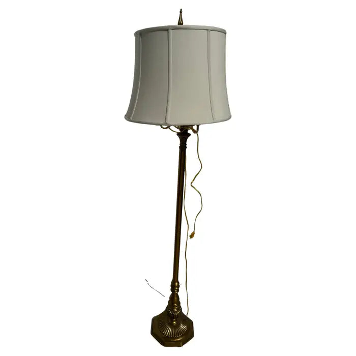 Vintage Stiffel brass four light floor lamp