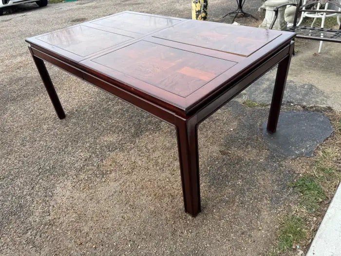 Vintage walnut dining table Chin Hua style