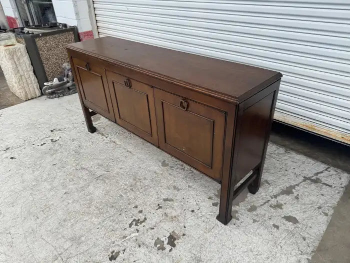 Vintage buffet cabinet with walnut veneer