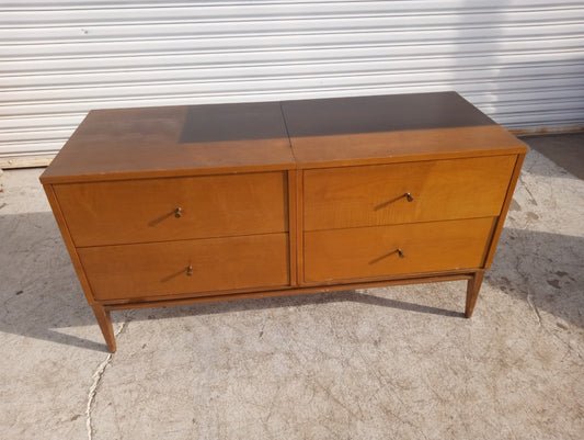 Vintage Paul McCobb mid-century modern hutch with sleek design.