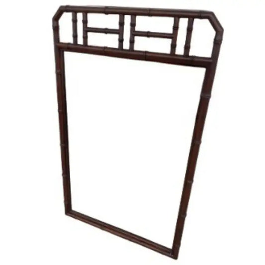 Henredon Faux Bamboo Mirror